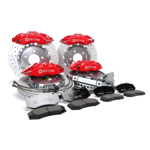 DICASE high quality red caliper D61&D42 with 355mm front 345mm rear drilled and slotted rotor for bmw e92